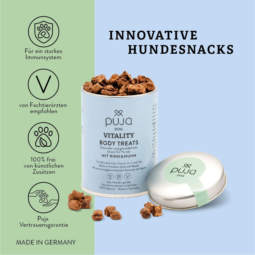 Puja Vitality Body Treats dogs